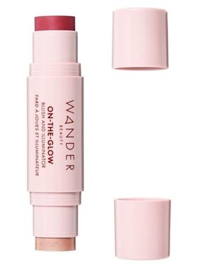 Wander Beauty On-The-Glow Stick Blush & Illuminator - Strawberry Fields-Nude Glo